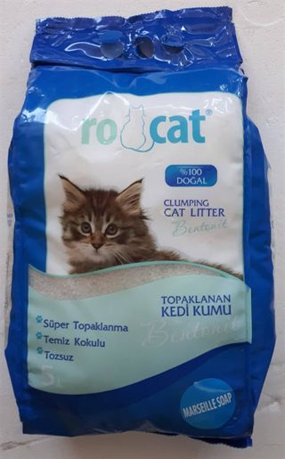 Ro Cat Bentonit  Marsilya Sabunu  Kokulu  İnce Taneli 5 lt Kedi Kumu